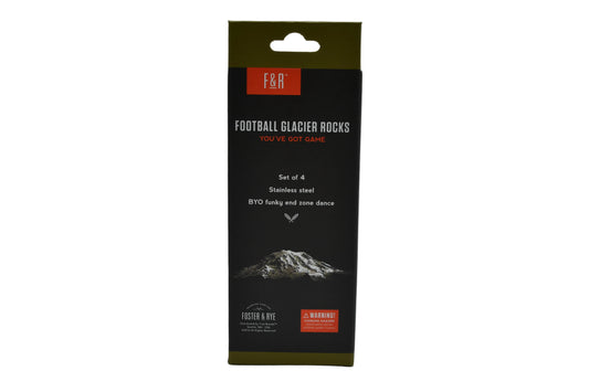 Football Glacier Rocks - Set of 4
