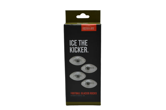 Football Glacier Rocks - Set of 4