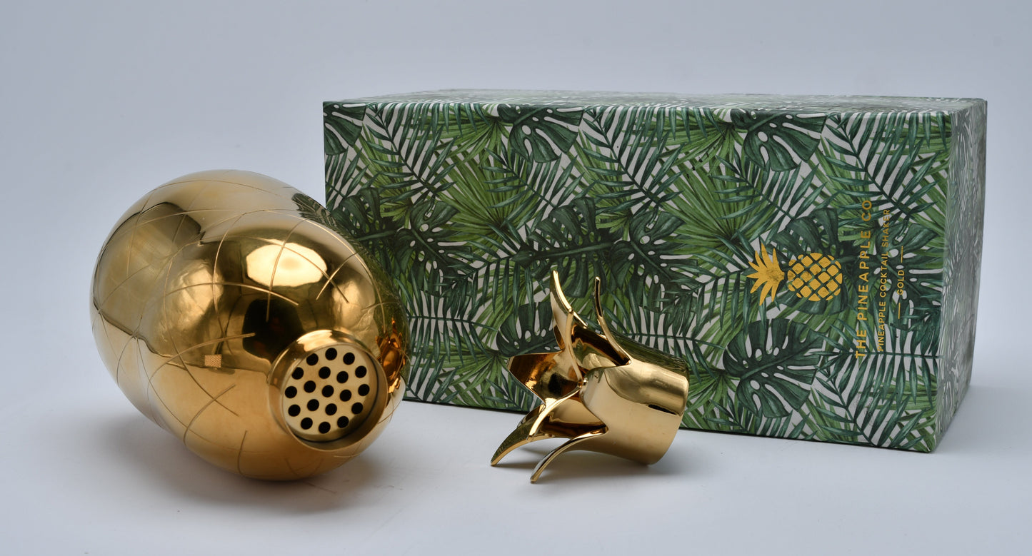 Mox Studio - Pineapple Cocktail Shaker - Gold