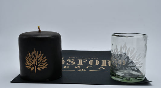 Fosforo Mezcal - Candle and Glass Cup Set